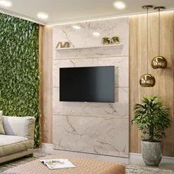 Painel para TV 65 Polegadas 154cm Piso ao Teto Logus M01 Calacata/Off