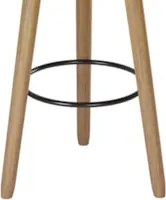 Banqueta Alta Estofada Pés Palito Kit 4 Hong Sintético Café S08 - Mpoz