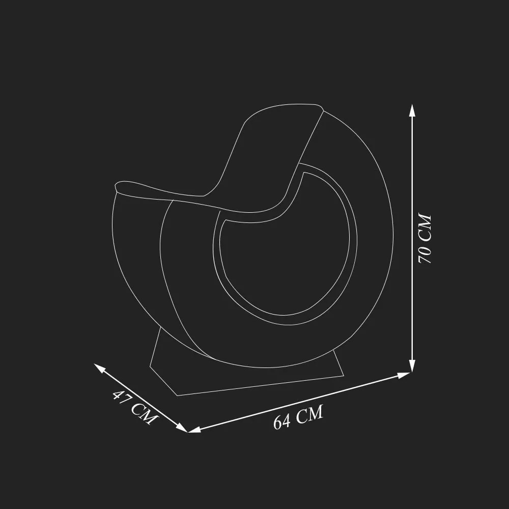 Poltrona Decorativa Pneu Wheel Seat P Zero Preto/Vermelho G53 - Gran Belo