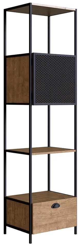 Estante 02 Portas New 180 cm Vermont e Preto - D'Rossi
