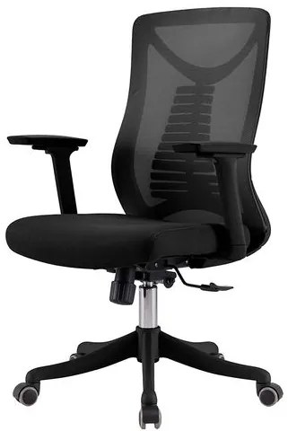 Cadeira Vancouver Diretor Tela Preta Base Nylon e Rodízio - 76673 Sun House