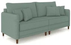Sofá 2 Lugares Living 172cm Pé Madeira Zoe Linho Verde Z08 - Mpozenat