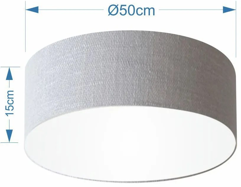 Plafon Para Sala Cilíndrico SL-3014 Cúpula Cor Rústico Cinza