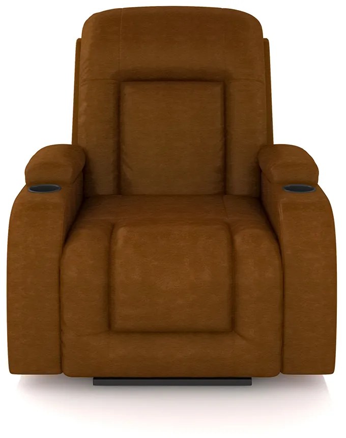 Poltrona do Papai Reclinável Sala de Cinema Crihs Elétrica Lift Elevação PU Whisky G23 - Gran Belo