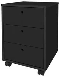 Conjunto Escritório Home Office 4 Peças Nil A06 Preto - Mpozenato