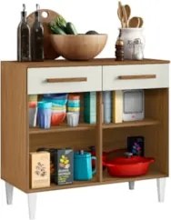 Balcão de Cozinha Com Tampo 91cm Hanna Atacama/Off White A15 - Mpozena