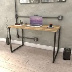 Kit 2 Mesas de Escritório Office 120cm Estilo Industrial Prisma C08 Ca