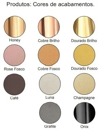 Arandela Haste Articulada Tubinho 12X40X32Cm Metal 01Xmr11 | Old Artis... (DOURADO BRILHO)
