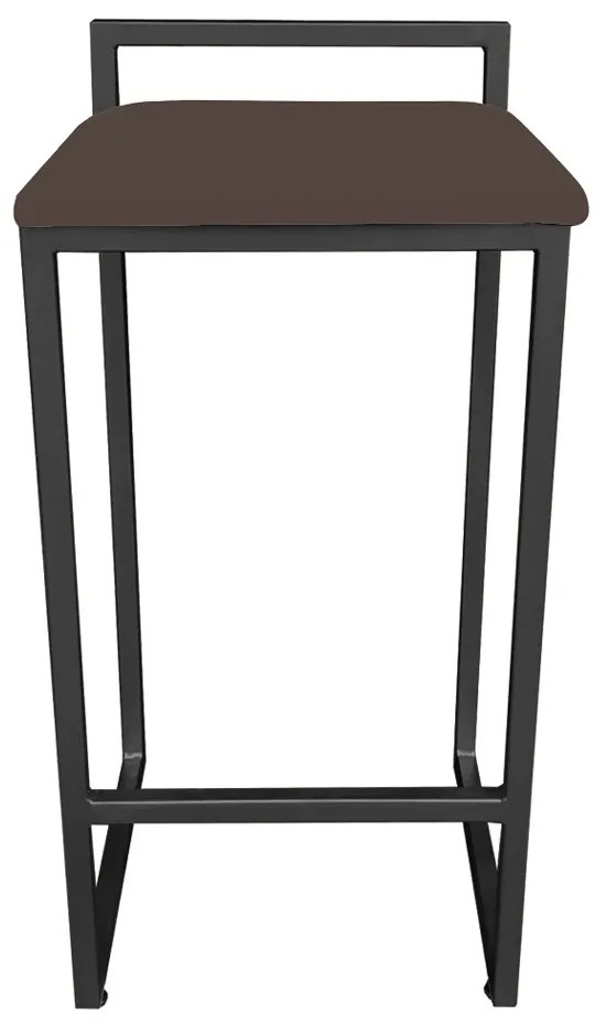 CONJUNTO 02 BANQUETAS PIETRA SUEDE MARRO