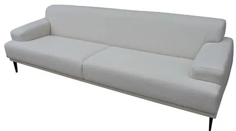 Sofá Stok 3 Lugares cor Cinza com Pés Pretos 250 cm - 60850 Sun House
