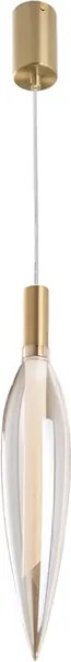 Pendente Led Metal Dourado 4,3w 3000k &amp;#xD8;7,8cm Lanza