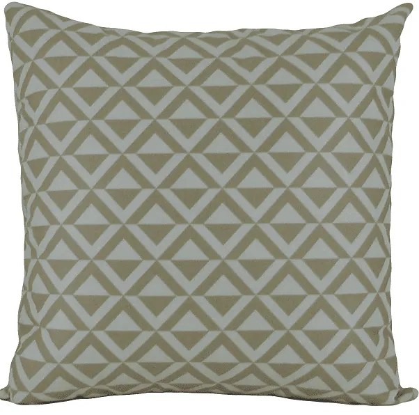 3 Capas para Almofadas Soft Veludo Geométrico Bege 43x43cm
