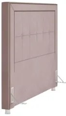 Cabeceira Cama Box Casal 140cm Paolla Z37 Veludo Rosê - Mpozenato