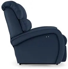 Poltrona do Papai Reclinável Kalie Power Touch USB FH9 PU Azul - Mpoze