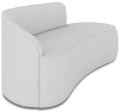 Sofá 3 Lugares Para Sala 180cm Orgânico Wendi Linho Cinza I01  - Mpoze