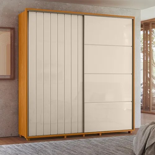 Guarda Roupa Monet Cinamomo/Off White – Madetec Móveis