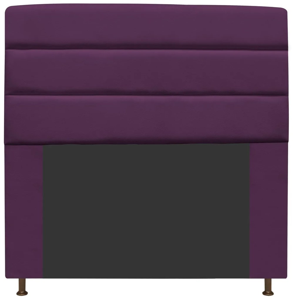 Cabeceira Estofada Turim 160 cm Queen Size Suede Roxo - ADJ Decor