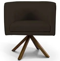 Kit 2 Poltronas Decorativas Base Giromad Madeira Betina C-34 Corano Ma