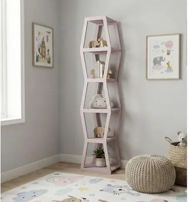 Estante Componível Tower Rosa Woodyou 175x38x34 cm