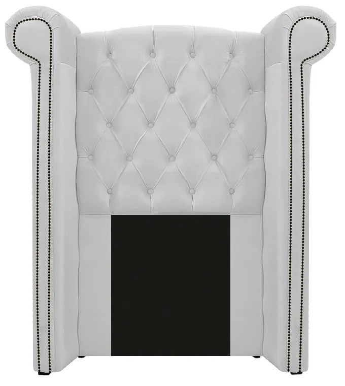 Kit Cabeceira e Calçadeira Veneza 100 cm Solteiro Corano Branco - ADJ Decor