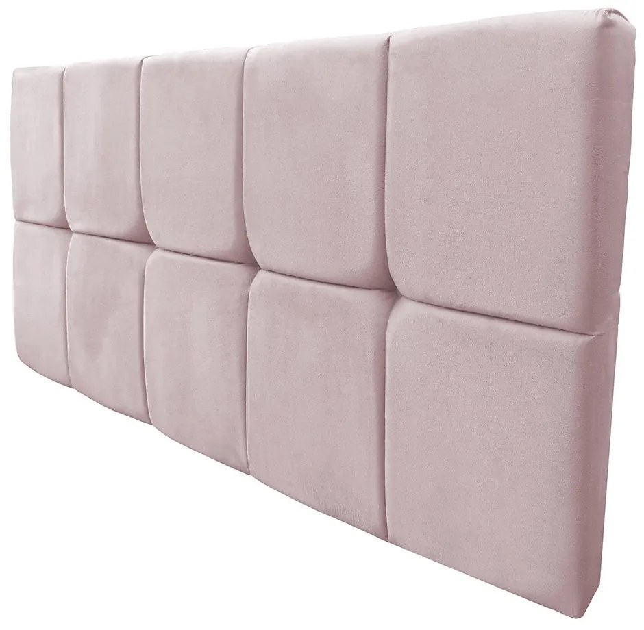 Cabeceira Painel Nina para Cama Box Casal 1,40 cm Estofada Suede Crepe