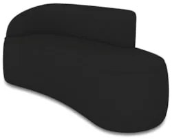 Sofá 3 Lugares Para Sala 180cm Orgânico Wendi Linho Preto I01 - Mpoze