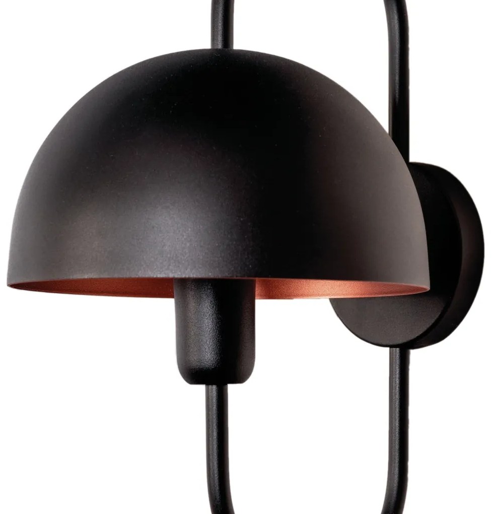 Arandela Iglu 23,5X29,9X43,5Cm 1Xe27 Alumínio - Usina 25040/32 (CB-M - Cobre Metálico, CB-M - Cobre Metálico, Igual Cúpula Externa)