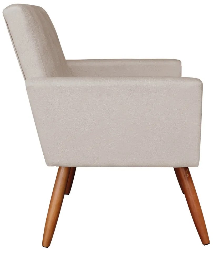 KIT 02 POLTRONAS COM 01 PUFF LARISSA SUE - Bege
