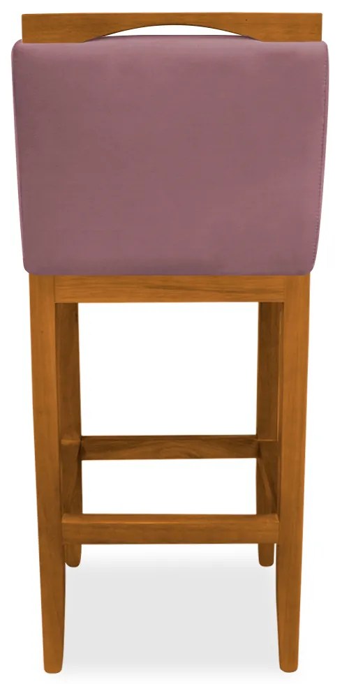 Banqueta Decorativa Elis Veludo Rose