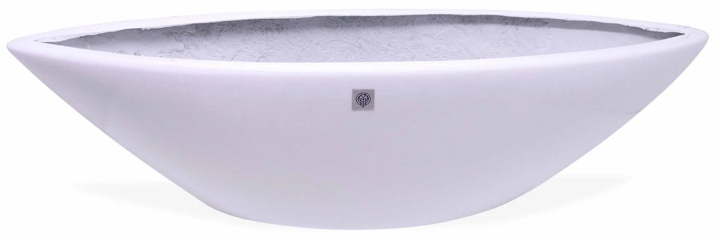 Vaso Decorativo Barca Branco 17x63x17cm - D'Rossi