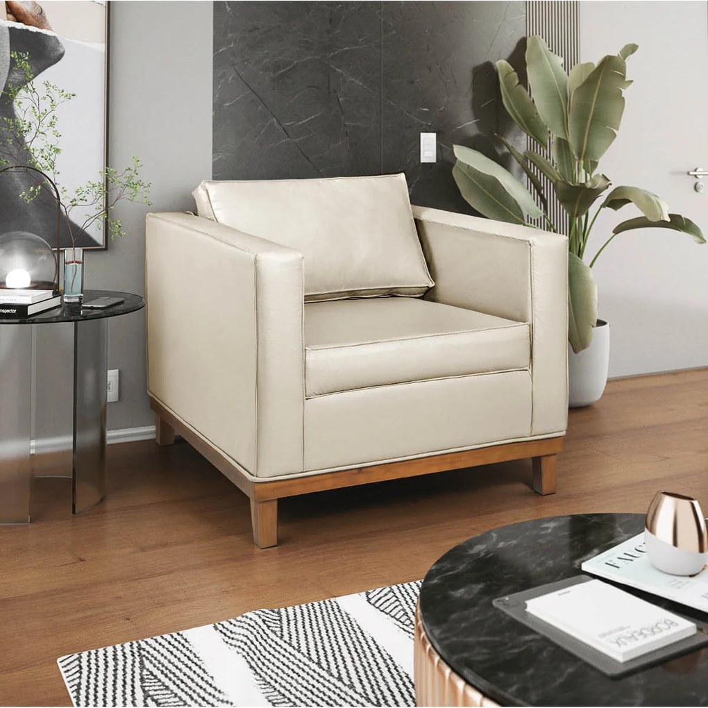 Kit Sofá 3 Lugares e 2 Poltronas Europa 180 cm Estilo Conforto e Elegância Corano - ADJ Decor