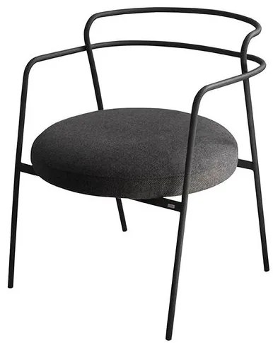 Cadeira Hepta Chumbo Base Aço Carbono Preto - 74465 Sun House