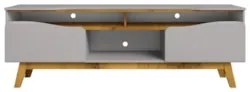 Rack Bancada Para TV 75 Pol 180cm Rita Off/Naturalle B02 - Mpozenat