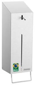 Dispenser para Sabão e Álcool Gel Tramontina em Aço Inox Scotch Brite e Recipiente em PET 1 Litro