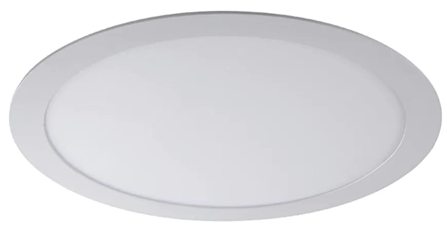 Luminária De Embutir Redondo 18W 6500K Led Bivolt Ø22X2,5Cm Downlight... (Branco)