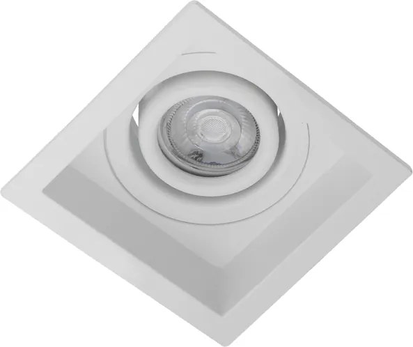 Plafon De Embutir Recuado 8X8cm Flap - BRANCO
