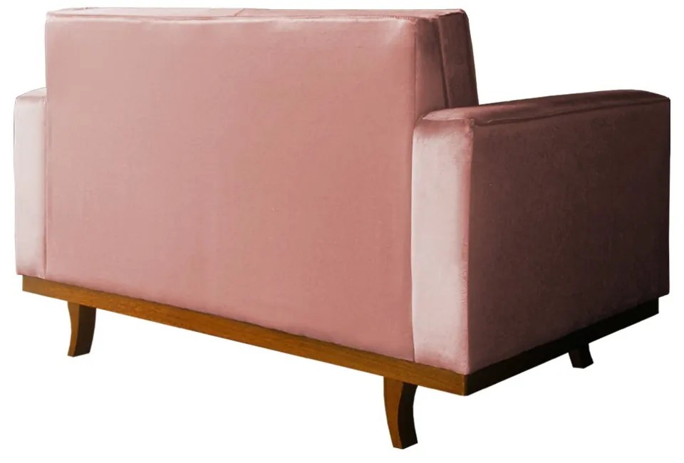 Sofá Dubai 2 Lugares Decorativo 1,50m Sala Veludo Crepe