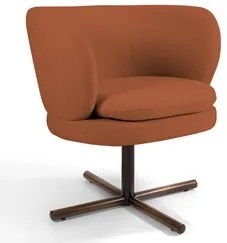 Kit 2 Poltronas Decorativas Melissa Base Xis Giratória Veludo C-262 Te