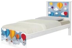 Cama Solteiro Infantil Para Colchão 188x88cm Balões K06 - Mpozenato