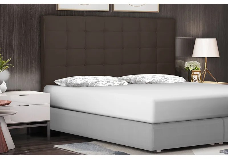 Cabeceira Cama Box Solteiro 90cm Verona Suede Café - Sheep Estofados - Marrom
