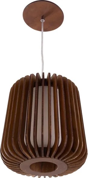 Pendente Madeira Tecido Imbuia Stecche