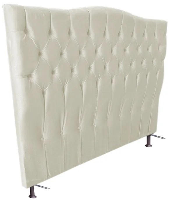 Cabeceira Cama Box Solteiro 90cm Capitonê Sofia Corano Bege - Sheep Estofados - Bege