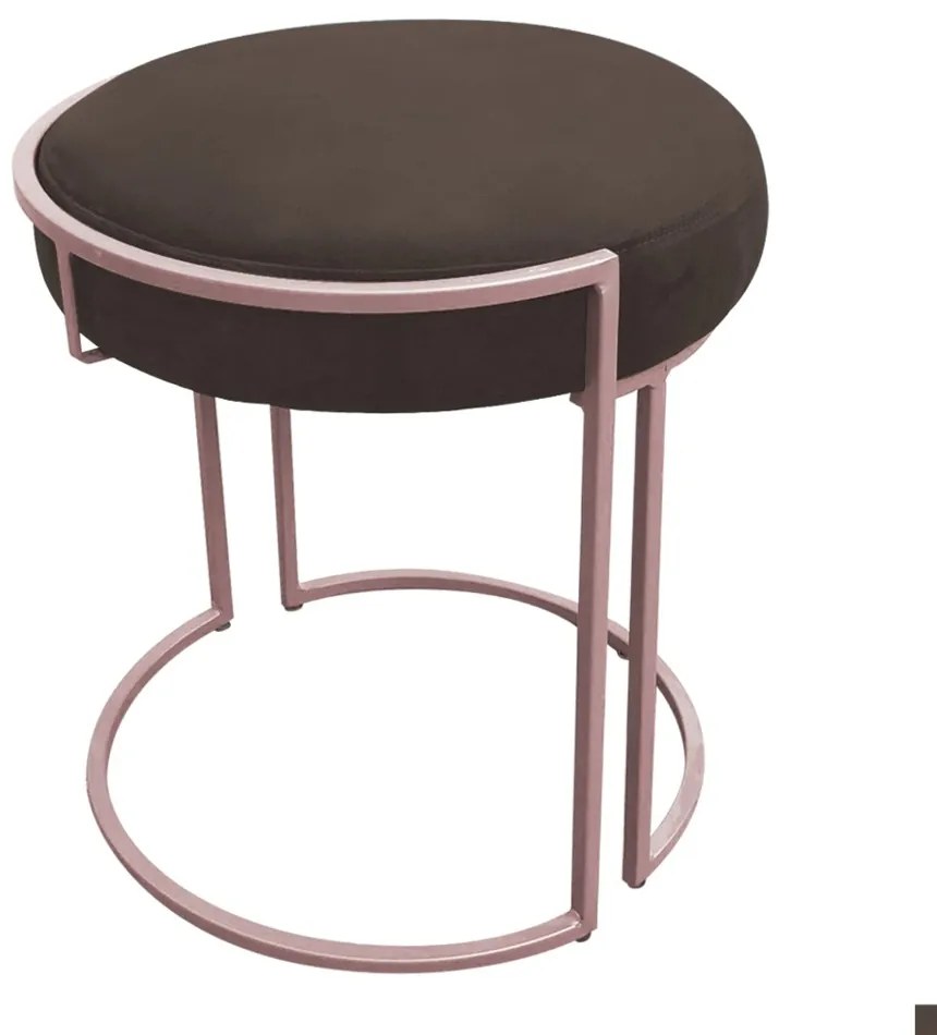 KIT 02 PUFF LOVE SUEDE BASE ROSE DROSSI - Marrom