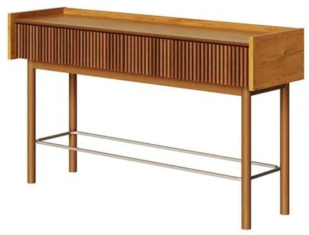 Aparador  Abra Ripado Cor Nature 2 Gavetas 140cm - 76913 Sun House