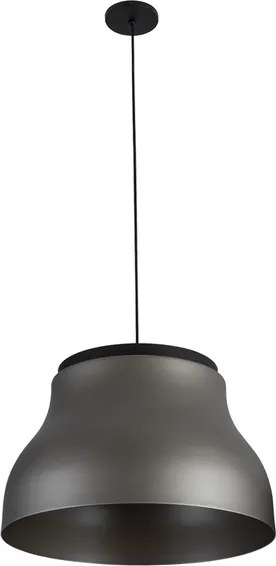 Pendente Aluminio Preto E Grafite 47Cm Arua