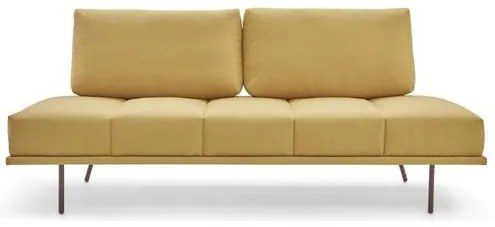 Sofá Cama Loft Amarelo Base Aço Corten 200cm - 61824 Sun House