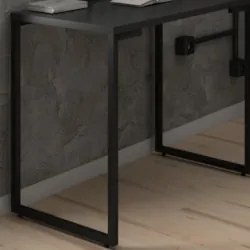 Mesa Escritório 120cm Estilo Industrial New Port Z34 Preto - Mpozenat