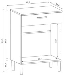 Balcão de Cozinha Multiuso Microondas Diamond Z06 Supremo - Mpozenato