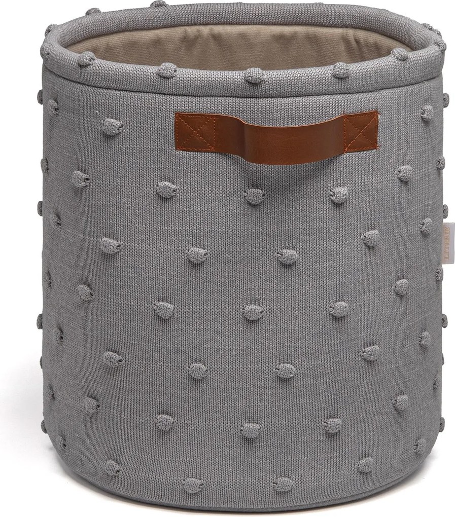 Cesto Organizador Literie Tricot G Gris