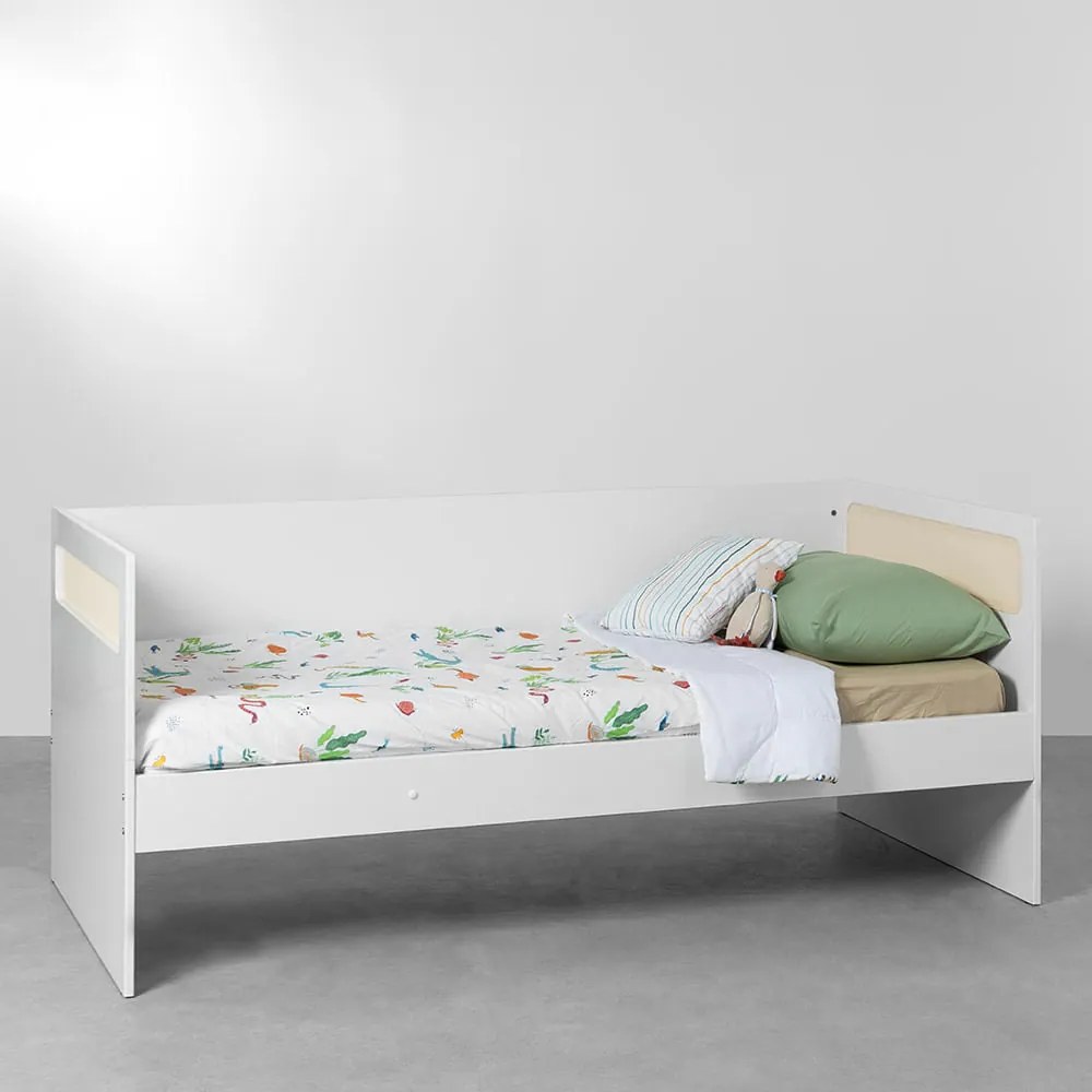 Cama Sofá Ollie - Branco Fosco